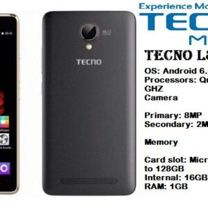 Tecno L8 1GB RAM 16GB Price in Pakistan