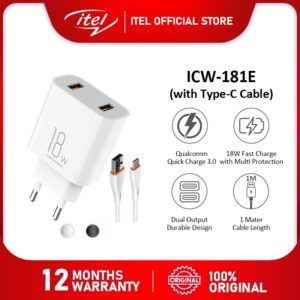 Itel 18W Fast Charger Price in Pakistan