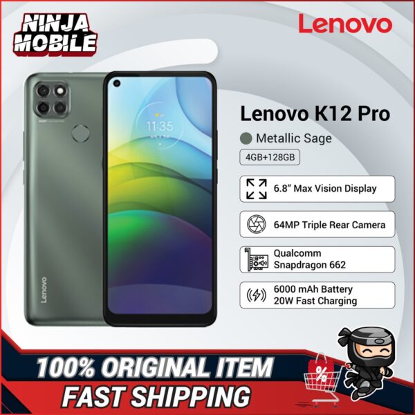 Lenovo K12 Pro 4GB RAM 128GB storage Price in Pakistan