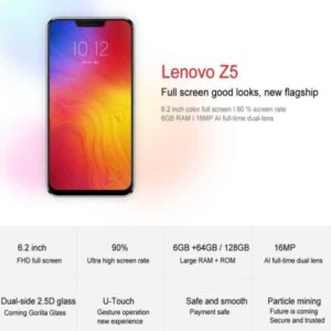 Lenovo Z5 6GB RAM 64GB storage Price in Pakistan