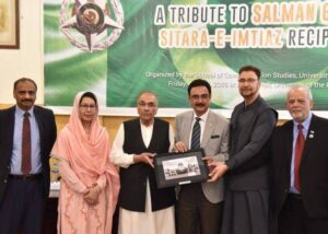 پنجاب یونیورسٹی میں سینیئر صحافی سلمان غنی کے اعزاز میں تقریب، مثبت صحافت کو فروغ دینے کی ضرورت پر زور