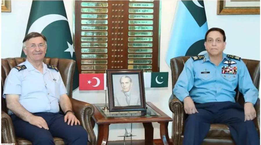 ترکیہ کے وفد کا پاک فضائیہ کے ہیڈکوارٹرز کا دورہ، ایئر چیف مارشل سے ملاقات