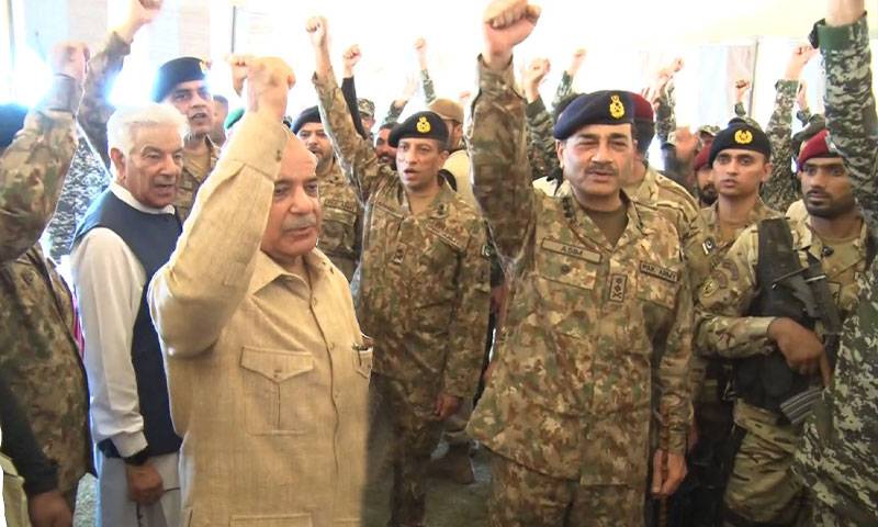 مرد آہن جنرل عاصم منیر اور شہباز شریف کی للکار