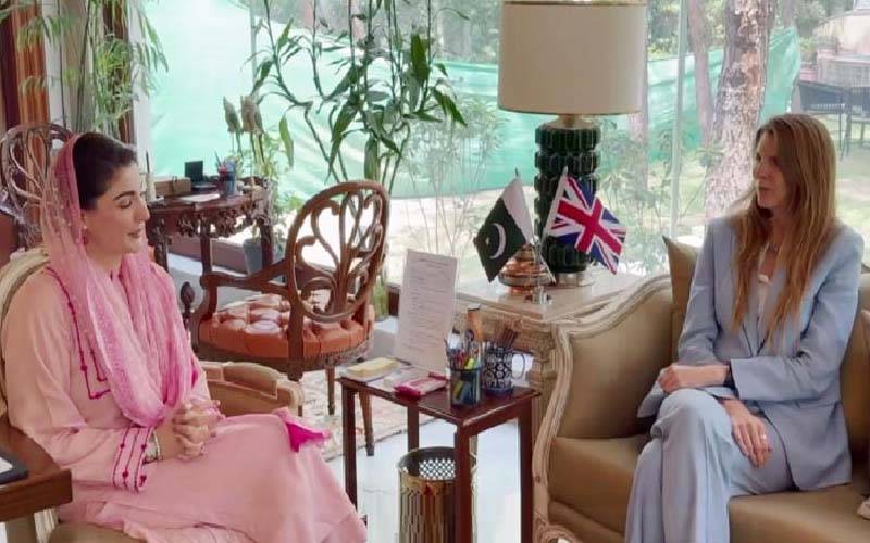 مریم نواز سے برطانوی ہائی کمشنر کی ملاقات، باہمی دلچسپی کے امور پر گفتگو