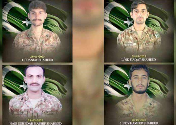 خیبر پختونخوا میں کارروائیاں، بھارتی حمایت یافتہ ’’فتنہ الخوارج‘‘ کے 7 دہشتگرد ہلاک، لیفٹیننٹ دانیال اسماعیل سمیت 4 جوان شہید