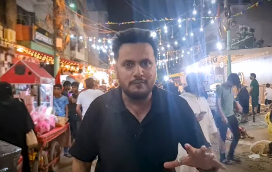 کراچی کی گلی جہاں جانوروں کا میلہ لگ گیا، ایک سے بڑھ کر ایک قربانی کا جانور آپ کو اس گلی میں ملے گا۔
