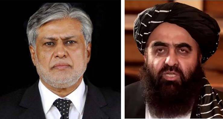افغان وزیر خارجہ امیر متقی کی اسحاق ڈار سے ملاقات