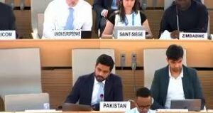 اقوام متحدہ کی انسانی حقوق کونسل میں پاکستانی سفارتکار نے بھارت کو آئینہ دکھا دیا