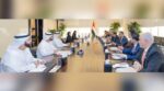 وزیر مملکت برائے خزانہ اور ریلویز بلال اظہر کیانی اور متحدہ عرب امارات کے وزیر مملکت برائے مالیاتی امور محمد بن ہادی الحسینی کی  ابو ظہبی میں ملاقات