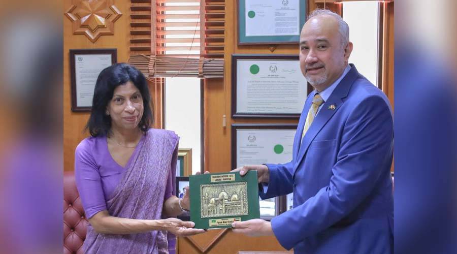 سفارت خانہ پاکستان ابو ظہبی میں پاکستان اور سری لنکا کے سفیروں کی ملاقات