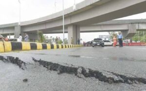 بارش نے 4.1 ارب روپے کے ایف-8 انٹرچینج منصوبے کے معیار کا پول کھول دیا