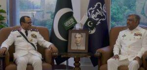 سعودی بحریہ کے سربراہ وائس ایڈمرل عبدالرحمٰن الغریبی کی سربراہ پاک بحریہ ایڈمرل نوید اشرف سے ملاقات