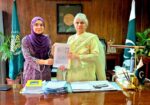 عبیرہ ضیاء کا اکادمی ادبیات پاکستان کا دورہ، چیئرپرسن پروفیسر ڈاکٹر نجیبہ عارف سے ملاقات