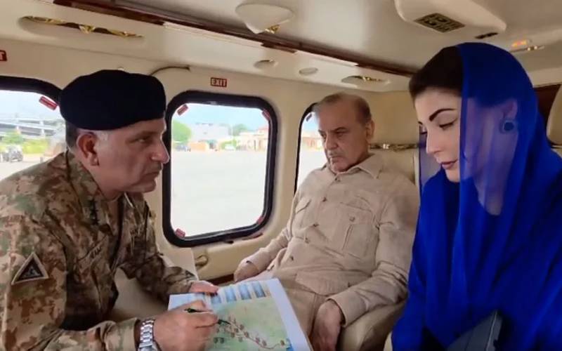 وزیراعظم اور وزیراعلیٰ پنجاب کا سیلاب سے متاثرہ علاقوں کا فضائی جائزہ