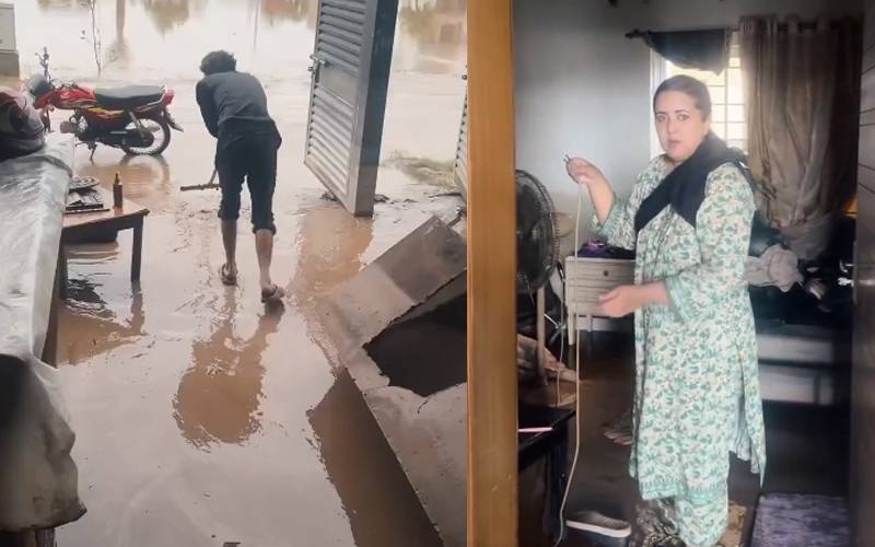 لاہور میں گلوکارہ و اداکارہ عارفہ صدیقی کا گھر بھی سیلاب سے متاثر