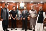 لاہور قلندرز کے سی ای او عاطف رانا کی ایاز صادق سے ملاقات