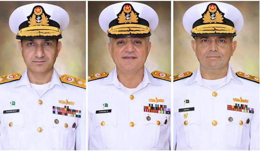 پاک بحریہ کے 3 کموڈورز کی ریئر ایڈمرل کے عہدے پر ترقی دیدی گئی