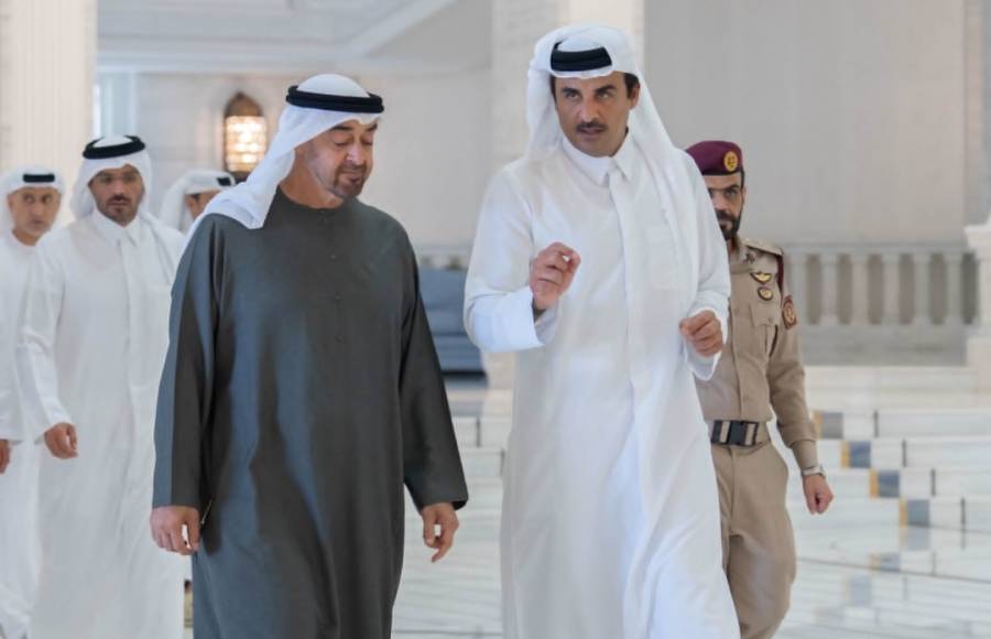 اسرائیلی حملے کے بعد اماراتی صدر قطر پہنچ گئے