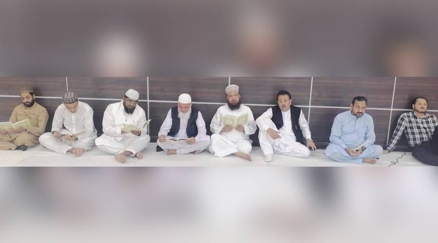 پاکستان سوشل سینٹر شارجہ میں مرحوم الطاف چشتی کی روح کو ایصال ثواب کے لیے قرآن خوانی کی محفل کا انعقاد