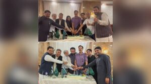 سعودی عرب کے قومی دن پر جدہ میں پاکستانی صحافیوں کی تقریب، کیک کاٹا گیا