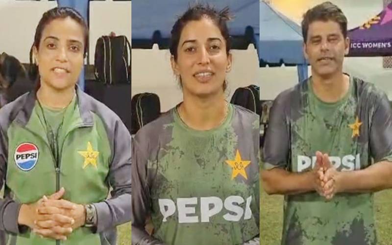قومی ویمنز ٹیم کے ہیڈکوچ اور کھلاڑیوں کی گرین شرٹس کیلئے نیک خواہشات