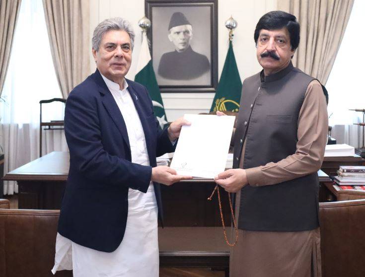 سرور شاہدہ ٹرسٹ کے ایمبیسیڈر حفیظ اللہ خان نیازی کی گورنر پنجاب سے ملاقات، کارڈیک سنٹر کے منصوبے کی تفصیلات سے آگاہ کیا