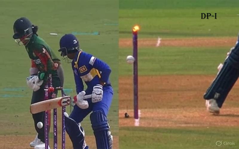 عورتوں کا ورلڈ کپ: سری لنکن بیٹر بنگلادیش کے خلاف غیرمعمولی اسٹمپ آؤٹ ہو گئیں