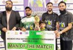 ماہنتی پیڈ آؤٹ ڈور کرکٹ ٹورنامنٹ سیزن 3 کا اختتام، گولڈ اسپانسر محمد علی ماہنتی نے فاتح ٹیم کو ٹرافی سے نوازا، شیراز وڑائچ بہترین کھلاڑی قرار پائے