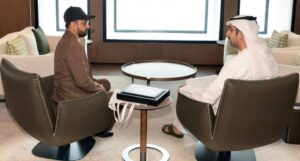 شارجہ اکنامک ڈویلپمنٹ ڈیپارٹمنٹ کے چیئرمین حمد علی عبد اللہ المحمود سے خاور حسین کی ملاقات، تعاون کا یقین دلادیا