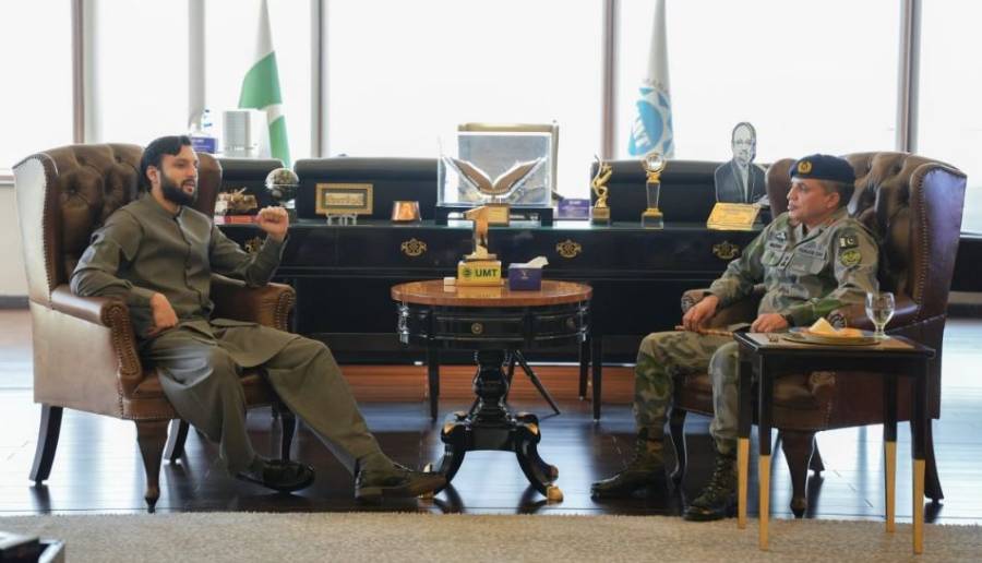 ڈی جی کاؤنٹر نارکوٹکس فورس پنجاب بریگیڈیئر مظہر کی سابق صوبائی وزیر و صدر یو ایم ٹی ابراہیم حسن مراد سے اہم ملاقات