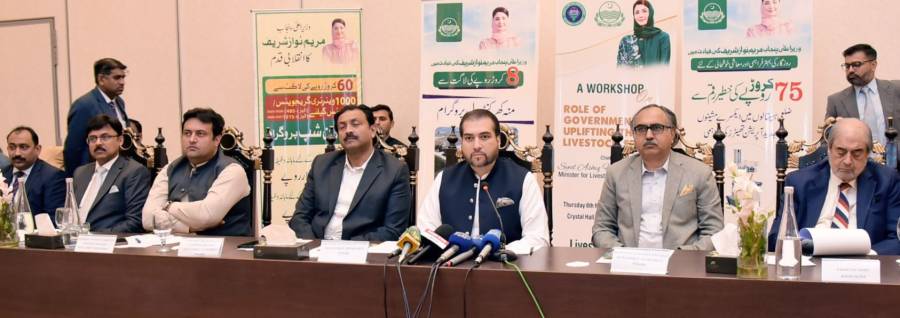 لائیو سٹاک فیڈ کی خریداری کے لیے سود سے پاک قرضے فراہم کر رہے ہیں: صوبائی وزیر سید عاشق حسین کرمانی کا ورکشاپ سے خطاب