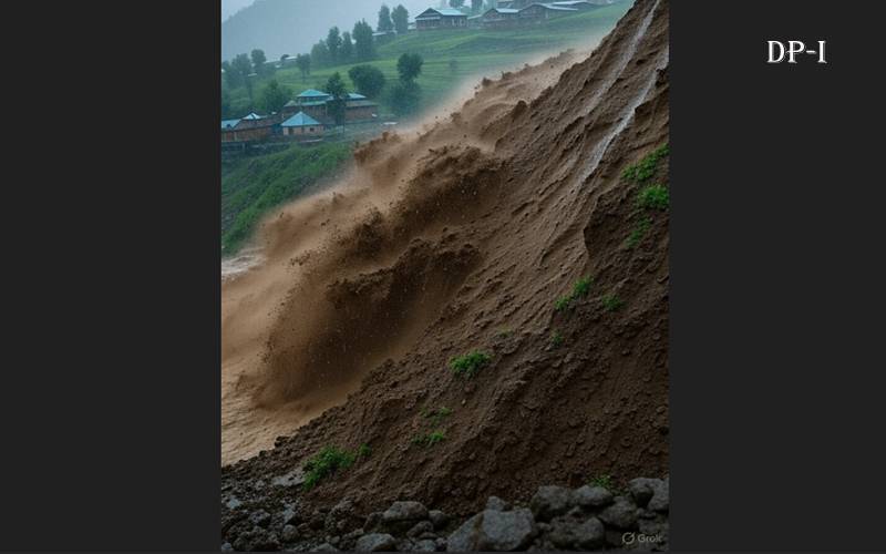 گلگت بلتستان، چلاس میں خوفناک لینڈ سلائیڈنگ، کئی گاڑیاں زد میں آگئیں