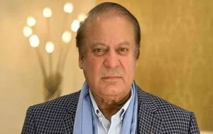 صدر ن لیگ نواز شریف کی تعزیت کے لیے مرحوم عرفان صدیقی کے گھر آمد