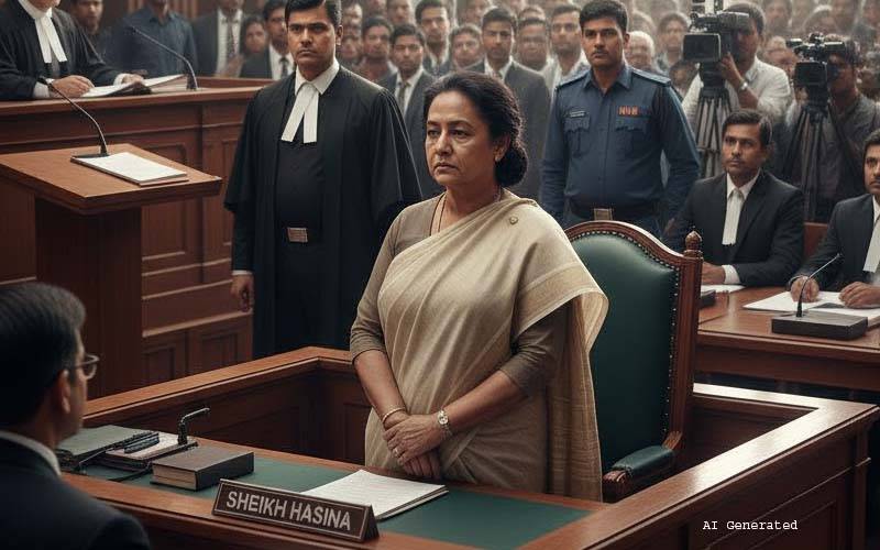 بنگلہ دیش کی عدالت نے انسانیت کے خلاف جرائم کا مرتکب قرار دیتے ہوئے حسینہ واجد کو مجرم ٹھہرا دیا