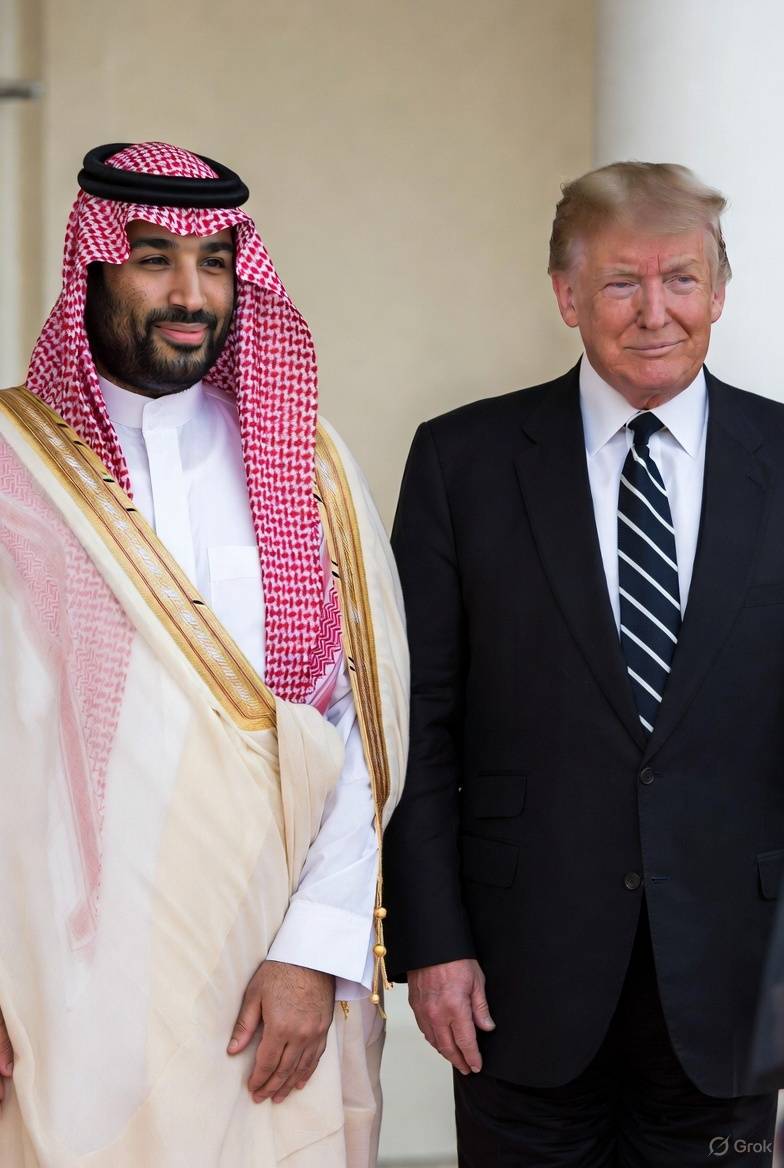 محمد بن سلمان کی ٹرمپ سے ملاقات، امریکہ میں ایک کھرب ڈالر تک سرمایہ کاری بڑھانے کا اعلان