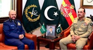 سعودی مسلح افواج کے چیف آف جنرل سٹاف جنرل فیاض بن حمید الرویلی کا جی ایچ کیو کا دورہ، فیلڈ مارشل عاصم منیر سے ملاقات