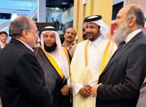 مصطفیٰ ہیمانی کی قطر کے وزیر صنعت و تجارت شیخ احمد بن تھانی بن فیصل الثانی اور وفاقی وزیر تجارت جام کمال خان سے ملاقات