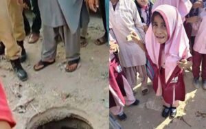 کراچی میں ایک اور بچی مین ہول میں گر گئی، شہریوں نے اپنی مدد آپ کے تحت بچا لیا