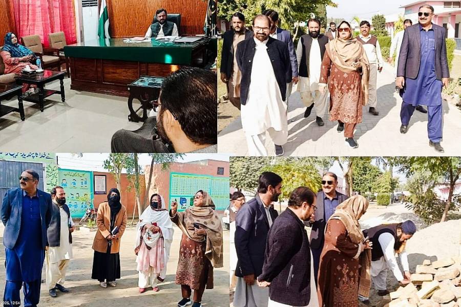 ڈائریکٹر پبلک انسٹرکشن (ایلیمنٹری ایجوکیشن) پنجاب شاہدہ سہیل کا میانوالی کے تعلیمی اداروں کا دورہ، صورتحال کا جائزہ لیا
