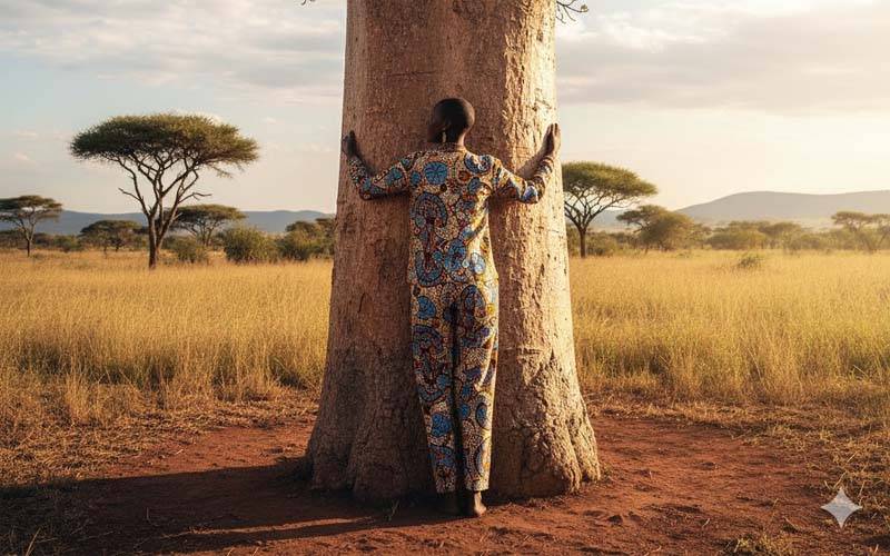 کینیا کی ماحولیاتی کارکن نے 72 گھنٹے تک درخت کو گلے لگا کر نیا ریکارڈ بنا دیا