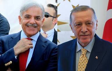 وزیراعظم شہباز شریف کی ترک صدر رجب طیب اردوان سے ملاقات، اہم امور پر گفتگو