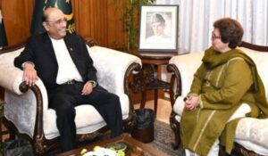 صدر آصف زرداری سے آئرلینڈ کے لیے نامزد پاکستانی سفیر مریم مدیحہ آفتاب اور تاجک سفیر کی ملاقات