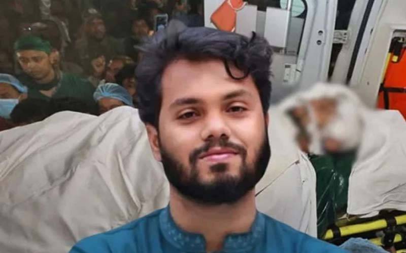 بنگلہ دیش کی طلبہ تحریک کے سرکردہ رہنما عثمان ہادی کی میت سنگاپور سے ڈھاکہ پہنچا دی گئی۔