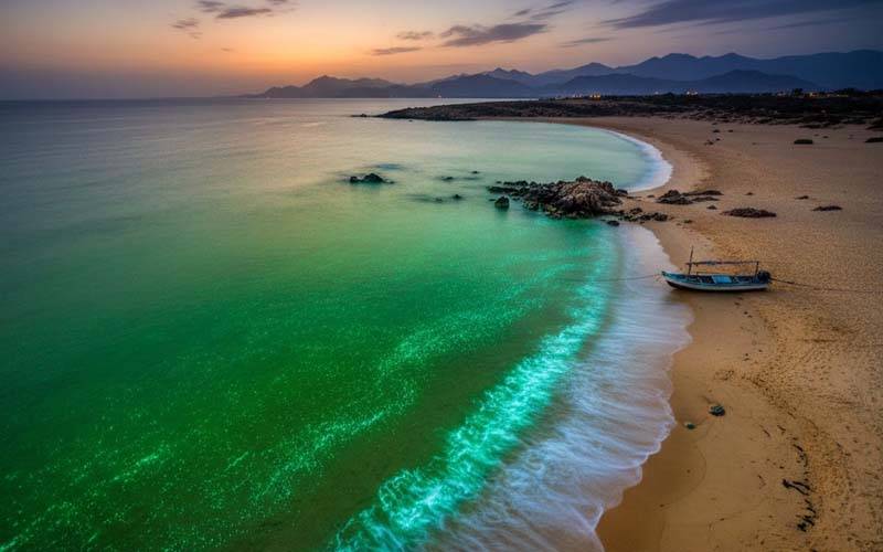 پاکستان کے ساحل پسنی اور جیوانی تک سمندر کے پانی کا رنگ ’سبز‘ ہو گیا