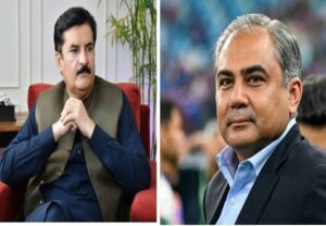 وزیر داخلہ محسن نقوی کی گورنر کے پی فیصل کریم کنڈی سے ملاقات، اہم امور پر گفتگو