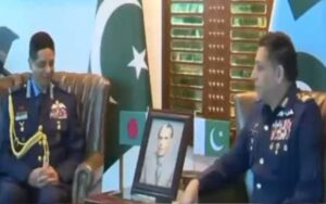 سربراہ پاک فضائیہ ظہیر احمد بابر سدھو سے بنگلہ دیش کے ایئر چیف کی ملاقات