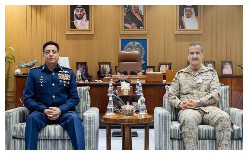 ایئر چیف مارشل ظہیر بابر سدھو کا دورہ سعودی عرب، دفاعی تعاون مزید بڑھانے پر اتفاق
