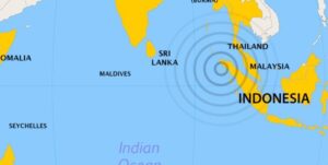 انڈونیشیا کے تلاؤد جزائر کے قریب 6.8 شدت کا زلزلہ