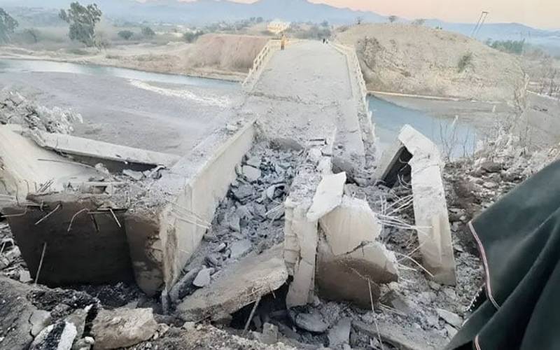 شمالی وزیرستان میں پل کو بارودی مواد سے اڑا دیا گیا