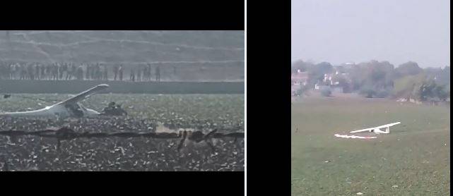 بھارتی فضائیہ کا تربیتی طیارہ کریش کر گیا، ویڈیو بھی سامنے آ گئی